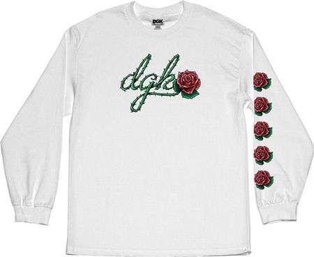 Koszulka DGK - Bloom L/S Tee White (WHITE) - Ceny i opinie T-shirty i koszulki męskie XOIT