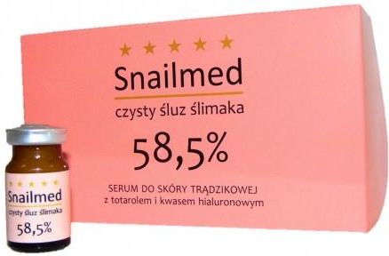SNAILMED Czysty śluz ślimaka 58,5% SERUM Przeciwtrądzikowy 1x8ml