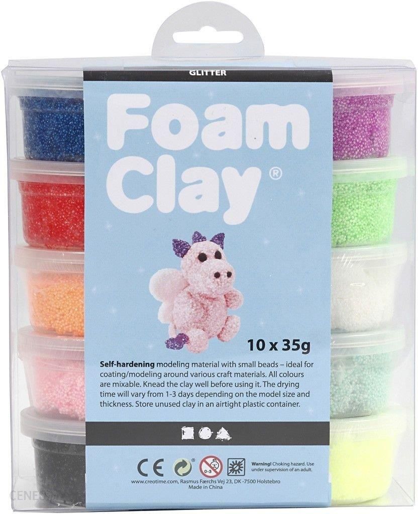 Creativ Company Foam Clay Assorted Colours 10 x 35g - Craft