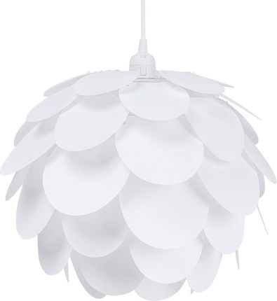 Beliani Nowoczesna lampa wisząca sufitowa biała kształt kwiatu Ren