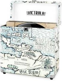 Victrola Pudełko na płyty winylowe Retro map (VSC-20-P4)