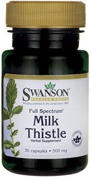 Kapsułki Swanson Full Spectrum Milk Thistle 500 Mg 30 szt.