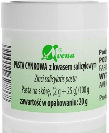 Avena Maść cynkowa z kwasem salicylowym pasta na skórę 20g