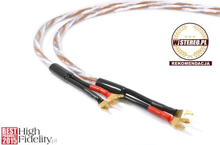 Melodika Brown Sugar Kabel głośnikowy klasy pre Hi-End 2 x 3,3mm2 z widły 3,5m 2szt (BSSC4535s)
