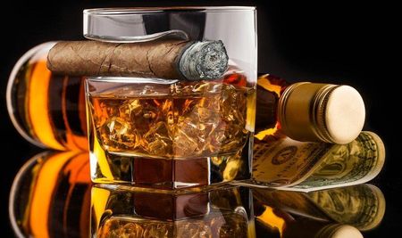 Gadget Master Szklanka Na Wiskey I Cygaro Whiskey Cigar Glass