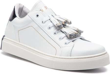 sneakersy tommy hilfiger leather flatform sneaker fw0fw04089 white 100