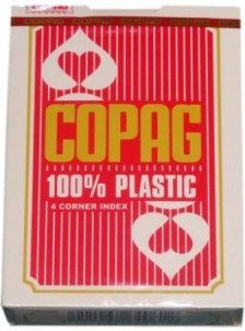 Cartamundi Karty Copag Regular 100% Plastic Red