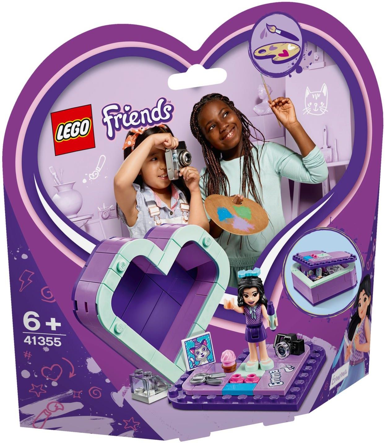 Klocki Lego Friends Pudełko W Kształcie Serca Emmy 41355 Ceny I