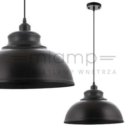 Mlamp Industriana Ven W106/360 Bk Metalowa Zwis Czarny Venw106360Bk