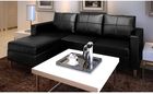 vidaXL Sofa 3-Osobowa Skóra Syntetyczna Czarna