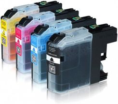 Print.ink Komplet tuszy do DCP-J132W MFC-J4510DW DCP-J4110DW TD-LC123 CMYK