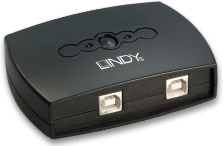 Przełącznik Switch USB 2.0 automatyczny 2-portowy Lindy 42795