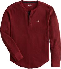 Koszulka męska henley Hollister w Męskie koszulki z długim Koszulka męska henley Hollister w Męskie koszulki z długim