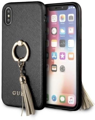 Saffiano Case iPhone XS Black | IDEAL OF SWEDEN