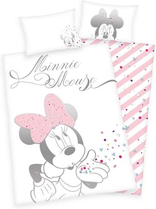 Herding Dziecięca Pościel Bawełniana Do Łóżeczka Minnie Mouse 100x135Cm