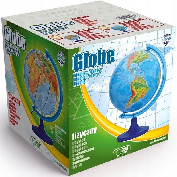Globus 250 Fizyczny Podświetlany - zdjęcie 1 Globus 250 Fizyczny Podświetlany