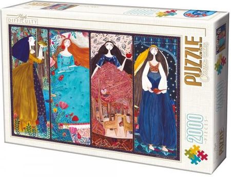 D-Toys Puzzle Cztery Księżniczki Kurt 2000El.