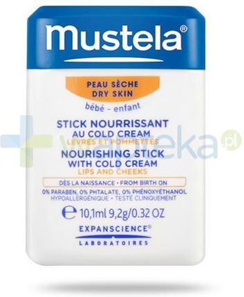 Mustela Bebe Stick Sztyft Ochronny Z Cold Cream 10.1Ml