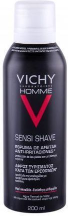 Vichy Homme Sensi Shave Łagodna Pianka Do Golenia 200Ml