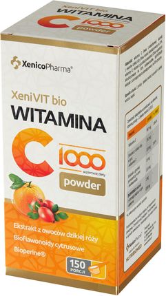 XeniVIT bio Witamina C 1000 Powder naturalna witamina C w proszku 150 porcji 