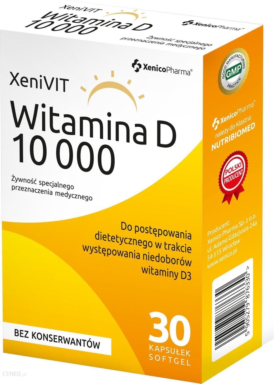 Xenivit Naturalna Witamina D 10000 30 Kaps Softgel