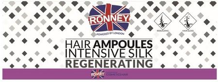 Ronney Regenerating Ampułki Do Włosów Z Jedwabiem 12X10 ml