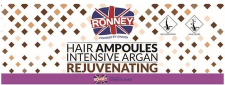 Ronney Rejuvenating Ampułki Do Włosów Z Olejkiem Arganowym 12X10Ml