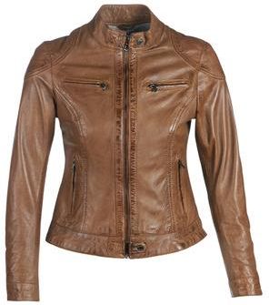 Maze BRIGHTWATER Kurtka skórzana cognac Ceny i opinie maze brightwater kurtka skórzana