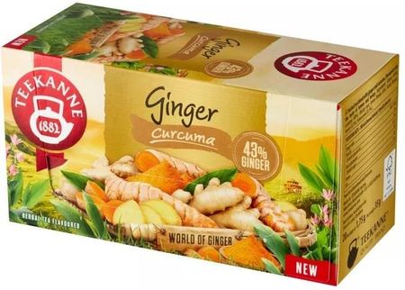 Herbata Teekanne Herbata Ziołowa Imbir I Kurkuma 20X1.75g