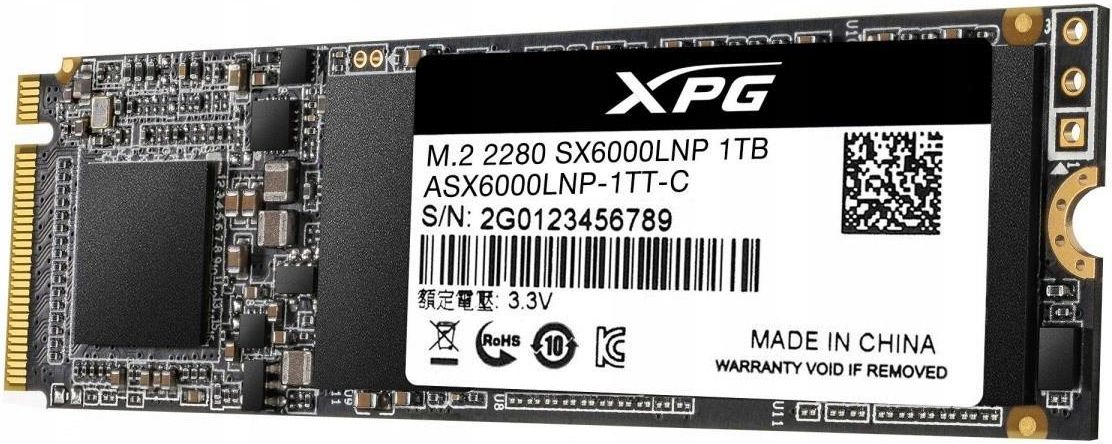 Dysk SSD Adata XPG SX6000 Lite 1TB M.2 NVMe PCIe (ASX6000LNP1TTC