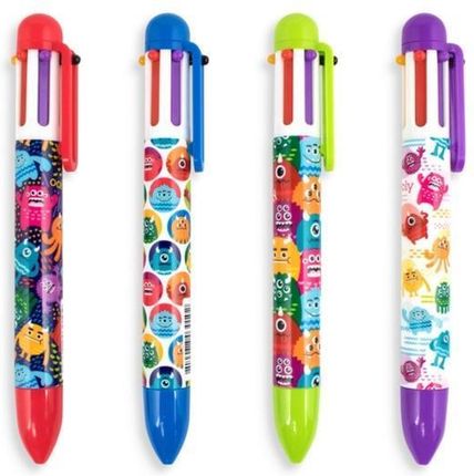 Kolorowe Baloniki Długopis Mechaniczny Potworki 6W1