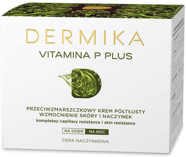 Dermika Vitamina P Plus Krem przeciwzmarszczkowy półtłusty na dzień i noc  50ml