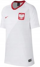 Nike Koszulka Polska 894013-100 Junior Biała - Koszulki kibica