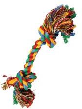 Dog Fantasy Zabawka Sznur Z Dwoma Węzłami Kolorowy 25cm