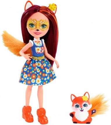 Mattel Enchantimals Lalka Ze Zwierzątkiem Lisek Felicity Fox DVH87  Fxm71