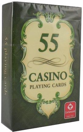 Cartamundi Karty Casino 55 Bridge Size 4 Standard Index Kolor Zielony