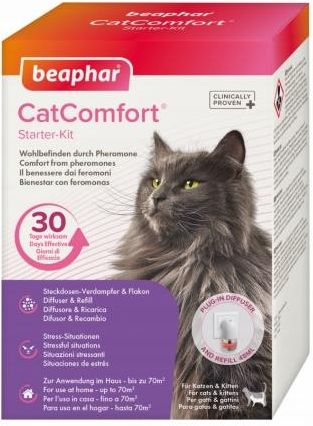 Beaphar Cat Comfort Calming Diffuser Starter Kit Dyfuzor Z Feromonami Dla Kotów