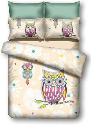 DecoKing Pościel Owls Summer Story 155x220 + 80x80cm