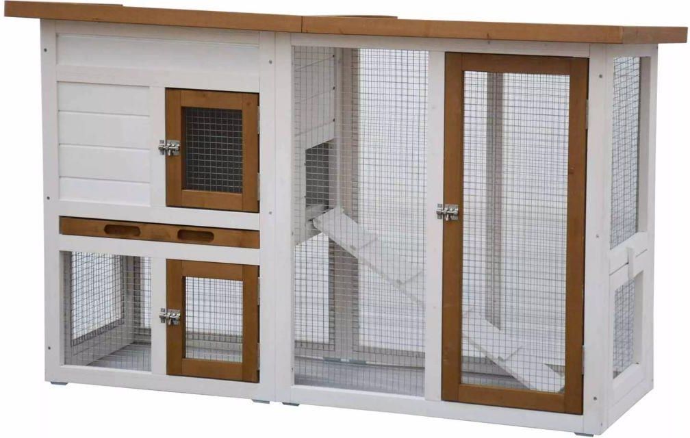 Pet Klatka Dla Królika Norma BiałoBrązowa 26011 Ceny i opinie