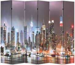 Zdjęcie Vidaxl Składany Parawan 228X170Cm  Nowy Jork Nocą - Bartoszyce