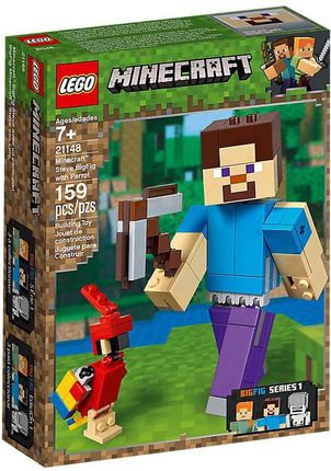 LEGO Minecraft 21148 Bigfig Steve Z Papugą 