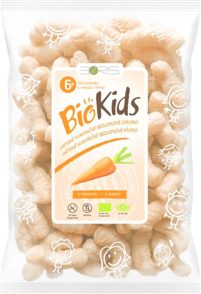 Biokids Chrupki kukurydziane Bezglutenowe Marchew 55G Ceny i opinie