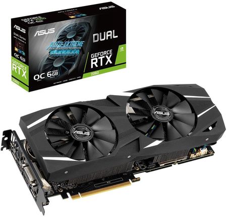 【美品】ASUS Dual GeForce RTX 2060 OC 6G ASUS GeForce RTX 2060 DUAL OC 6GB (90YV0CM1-M0NA00) - Karta