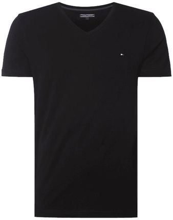 Tommy Hilfiger T-shirt o kroju Slim Fit z dekoltem w serek - Ceny i opinie T-shirty i koszulki męskie QXEM