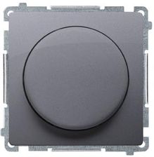 Kontakt-Simon Basic Ściemniacz Naciskowo-Obrotowy Do Led Ściemnialnych Stal Inox Bms9L.01/21
