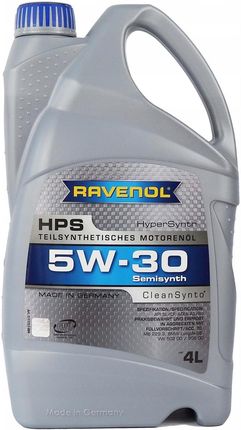 Ravenol Hps 5W30 Cleansynto A3/B4 Sn/Sm/Sl/Cf 4L Rav5W30Hps4L