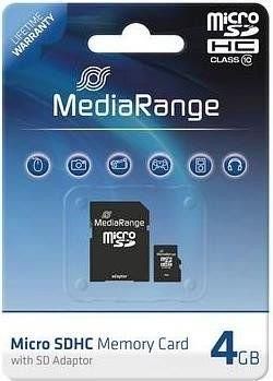 MediaRange MicroSD 4GB Class 10 (MR956)