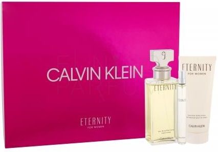 Calvin Klein Eternity For Women Woda Perfumowana 100Ml+Rollerball 10Ml+Body Lotion 100Ml