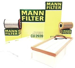 Mann-Filter Mann Zestaw Filtrów Audi Q3 8U 2.0 Tdi Hu7008Z Pu80081 ...