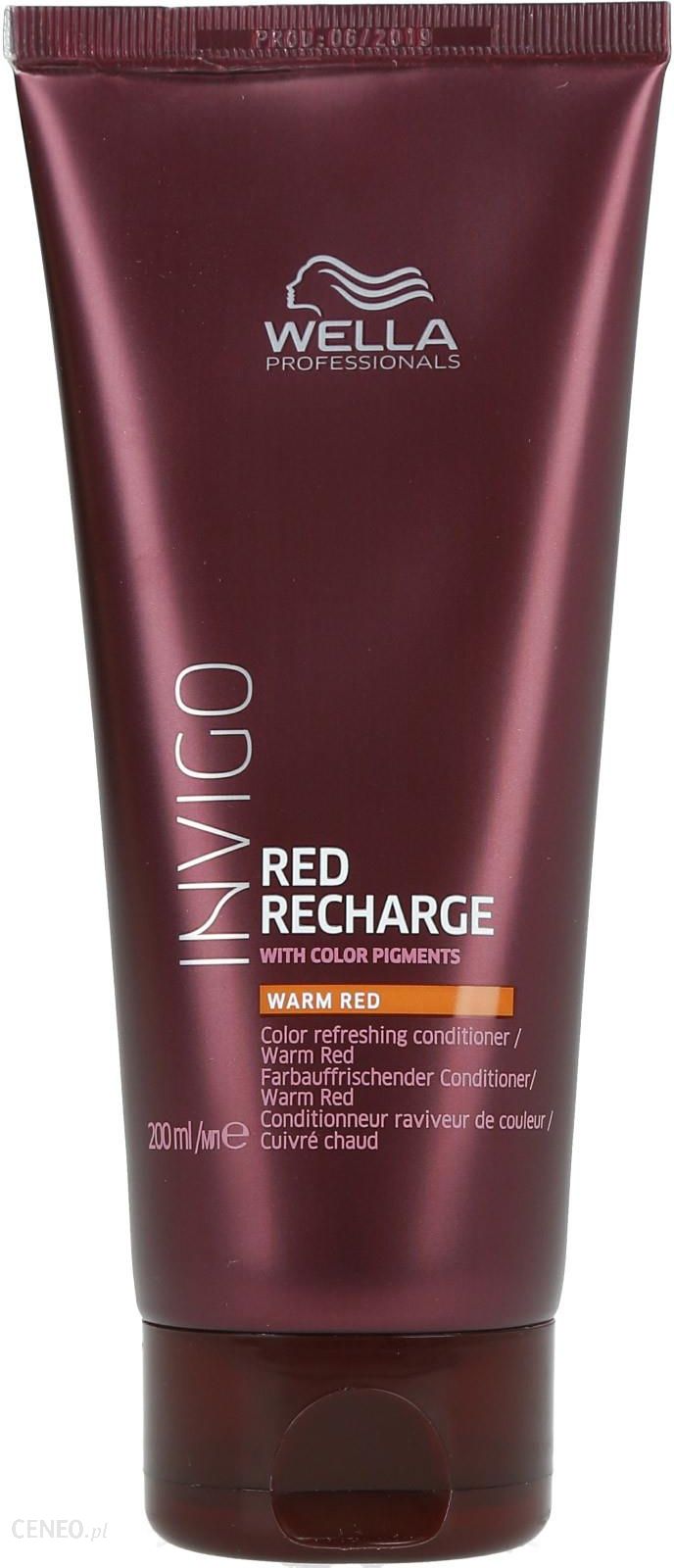 Wella Invigo Red Recharge Odżywka Odświeżająca Kolor Włosów Ciepła Czerwień 200Ml